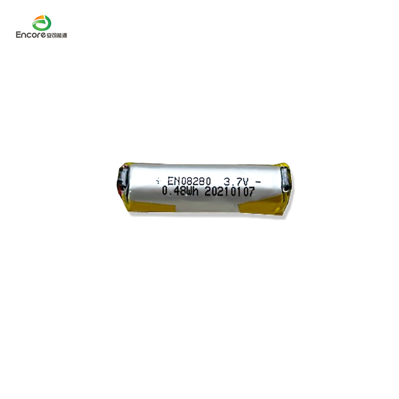 08280 120mAh Cylindriskt lipo-batteri