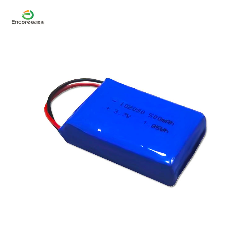 3,7v 500mah 1,85wh lipo-batteri