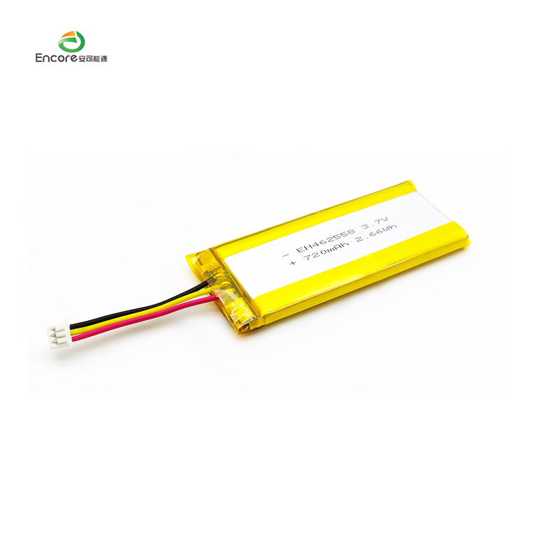 720mAh Li-ion uppladdningsbart Lipo Lithium Polymer batteri